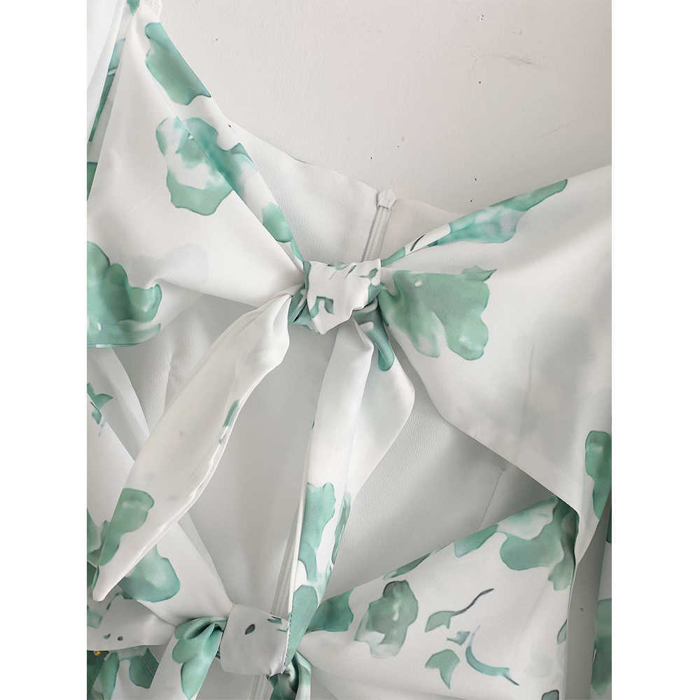 Summer Dress Women Elegant Casual Fashion Chic Lady Hollow Out Corset Dress Women Sundress 210709