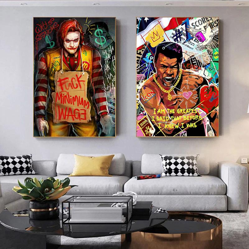 Paintings Modern Street Graffiti Art Mona Lisa Boss Canvas Painting Wall Posters Prints Pictures For Living Room Home Cuadros
Paintings Modern Street Graffiti Art Mona Lisa Boss Canvas Painting Wall Posters Prints Pictures For Living Room Home Cuadros