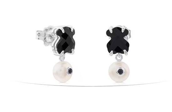 925 Sterling Silver Bear Faceted Black Agate Pearl Earrings DIY Charms Fit Original beads Charm Earrings Fashion Women Wedding Engagement Je, Golden;silver
925 Sterling Silver Bear Faceted Black Agate Pearl Earrings DIY Charms Fit Original beads Charm Earrings Fashion Women Wedding Engagement Je, Golden;silver