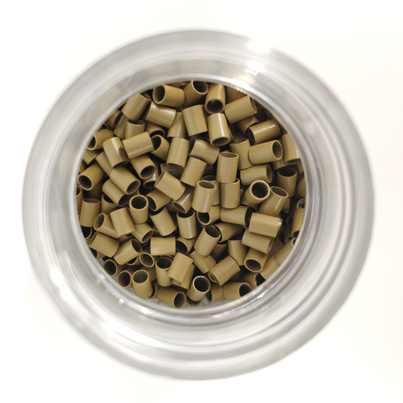 1000pcsbottle 32x25x40mm Hair Extensions Micro Beads Copper Tubes Micro Ring Nano rings for Salon