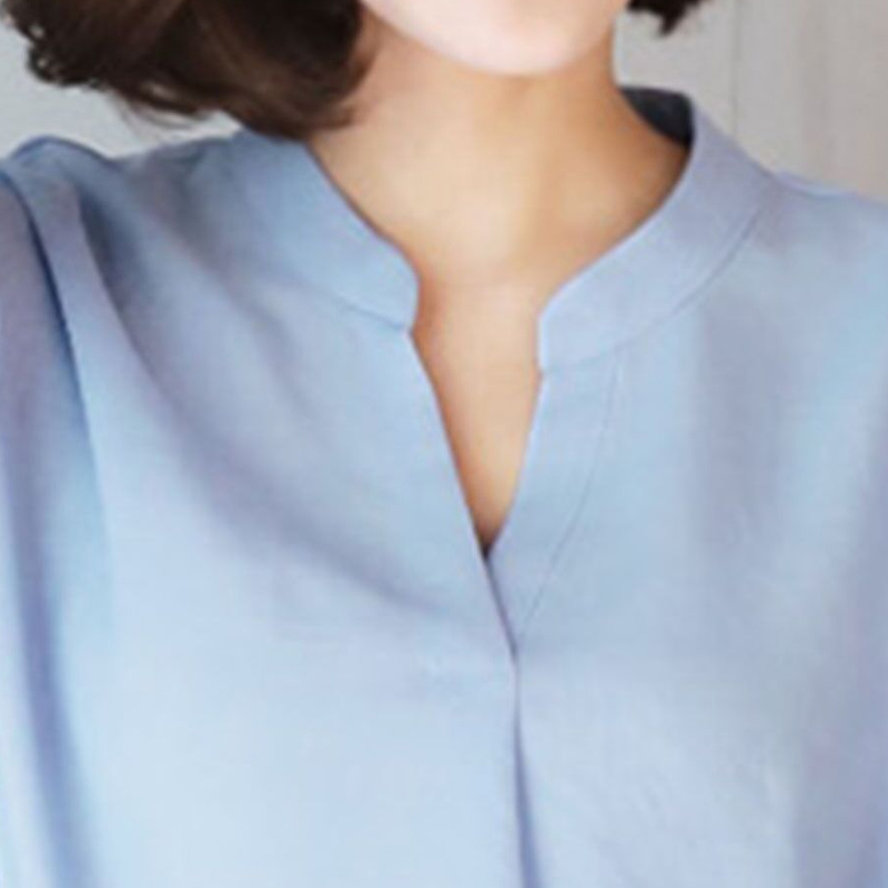 Autumn Solid Chiffon Women Shirts Office Lady Elegant Pullover Blouse Long Sleeve Plus Size Female Clothing 12379 210508