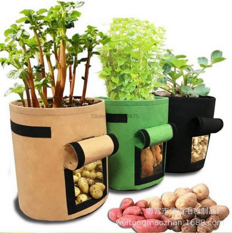 50pcs Potato Cultivation Planting Woven Fabric Bags Garden Pots Planters Vegetable Grow Bag Farm Home Tool
50pcs Potato Cultivation Planting Woven Fabric Bags Garden Pots Planters Vegetable Grow Bag Farm Home Tool