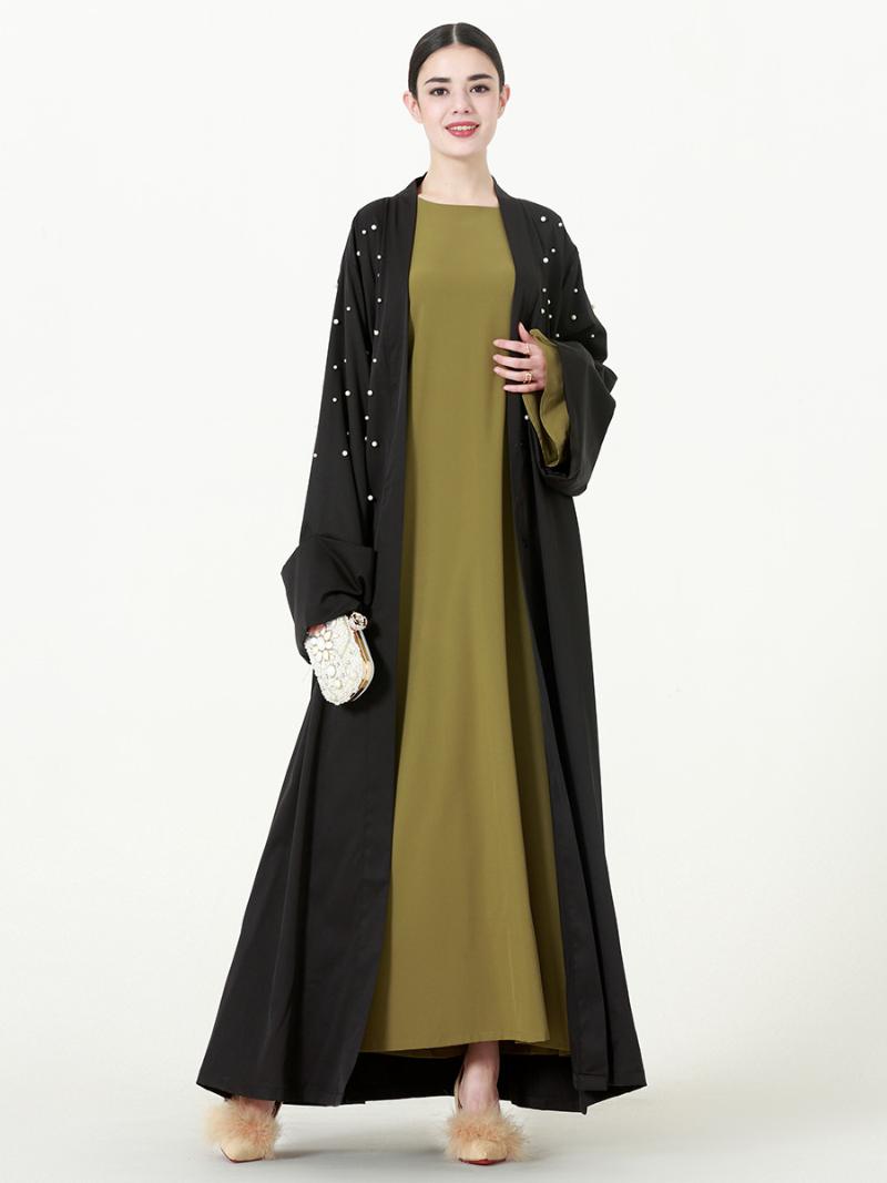 Ethnic Clothing Muslim Dress Fashion Cardigan Beading Robe Dubai Islamic Abaya Turkey Kimono Long Dresses Belt
Ethnic Clothing Muslim Dress Fashion Cardigan Beading Robe Dubai Islamic Abaya Turkey Kimono Long Dresses Belt