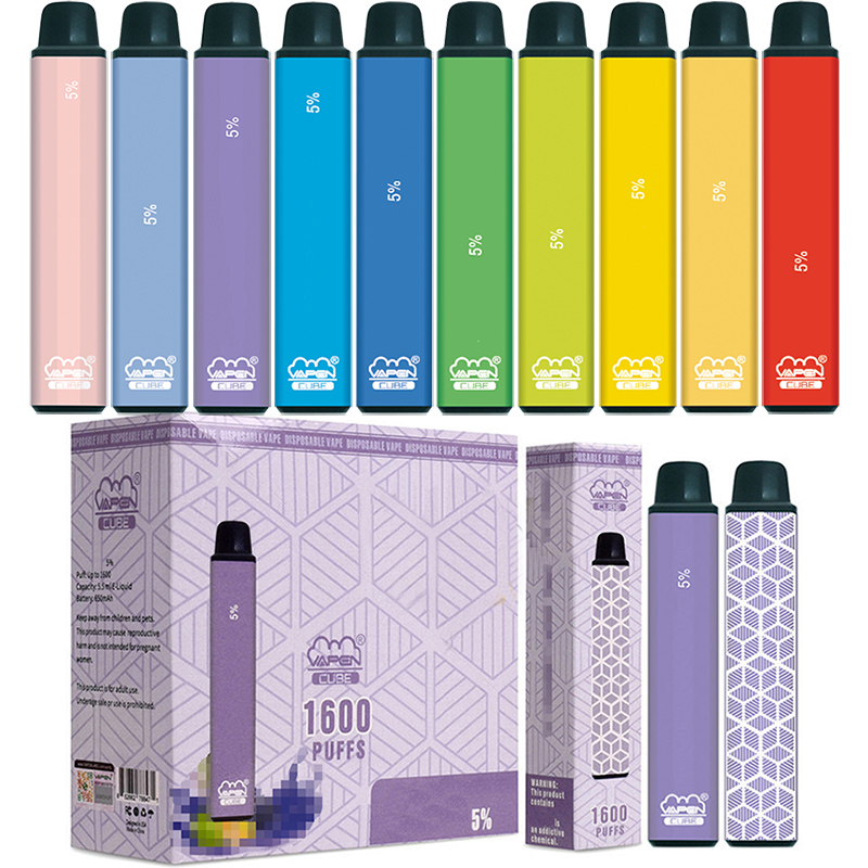 VAPEN CUBE Disposable Vape Pen e Cigarette vapen 1600 PUFFs 650 mAh Battery 10 Colors Capacity 5.5 ML available Content 5% Vapor puff bars Vapes Kit
VAPEN CUBE Disposable Vape Pen e Cigarette vapen 1600 PUFFs 650 mAh Battery 10 Colors Capacity 5.5 ML available Content 5% Vapor puff bars Vapes Kit