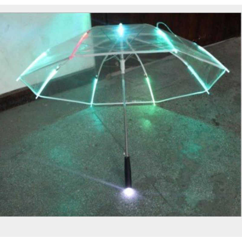 Cool Umbrella With LED Features 8 Transparent Rib Light With Flashlight Handle /BY H1015
Cool Umbrella With LED Features 8 Transparent Rib Light With Flashlight Handle /BY H1015