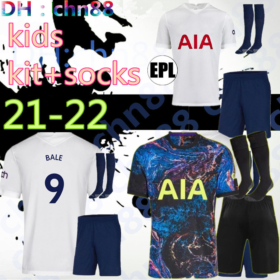 21 22 Spurs kids + socks home BALE soccer Jersey Kits 2021 2022 Kane Son Alderweireld Eriksen Dele LAMELA child Football Shirt, Image
21 22 Spurs kids + socks home BALE soccer Jersey Kits 2021 2022 Kane Son Alderweireld Eriksen Dele LAMELA child Football Shirt, Image