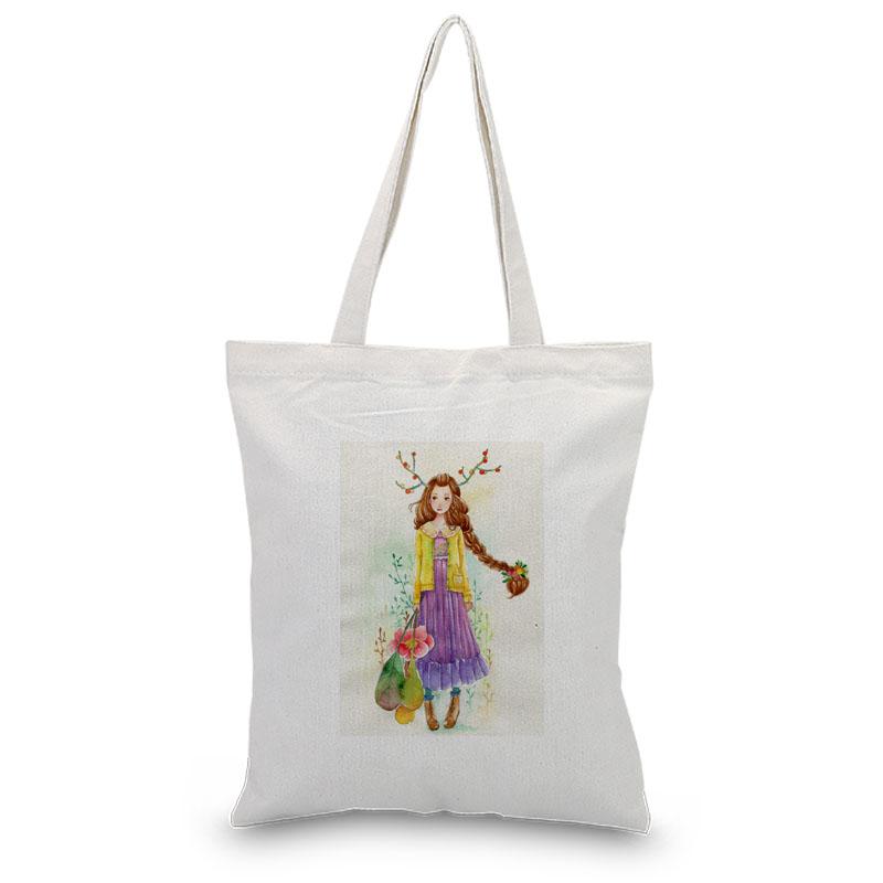 Shopping Bags Cartoon Girl Canvas Tote Shoulder Handbags Daily Use Bag Custom Print DIY Eco Reusable Recycle, Girl134
Shopping Bags Cartoon Girl Canvas Tote Shoulder Handbags Daily Use Bag Custom Print DIY Eco Reusable Recycle, Girl134