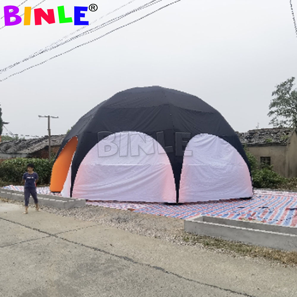 Giant pavilion inflatable spider tent with full cover 1 zippered door 12m 40ft diameter event station gathering dome marquee with 8 legs for sale