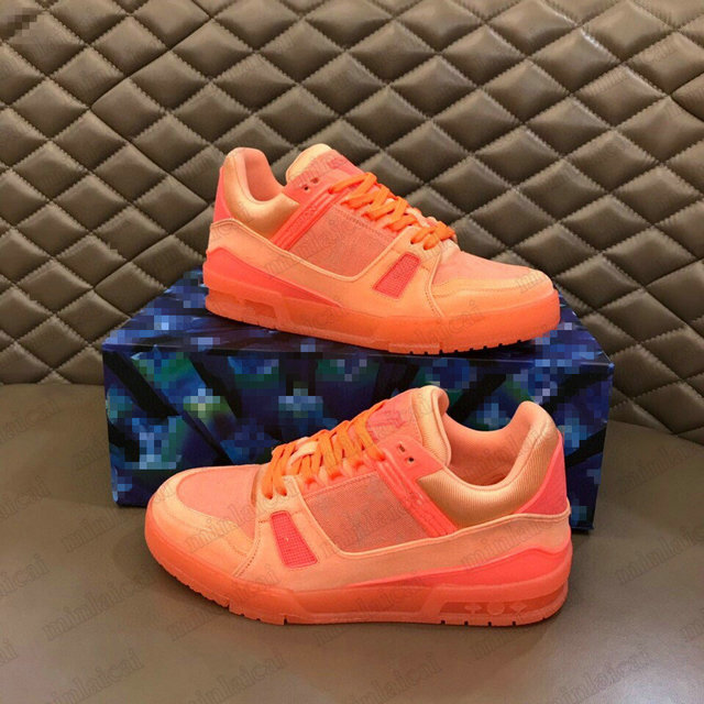 Mens Trainer Line Sneaker Designer Shoes Fluorescent Green Orange Monograms Denim Virgil Abloh Womens Sneakers Trainers Chaussures Rubber Outsole Casual Shoe, No shoes;dont pay it alone
Mens Trainer Line Sneaker Designer Shoes Fluorescent Green Orange Monograms Denim Virgil Abloh Womens Sneakers Trainers Chaussures Rubber Outsole Casual Shoe, No shoes;dont pay it alone