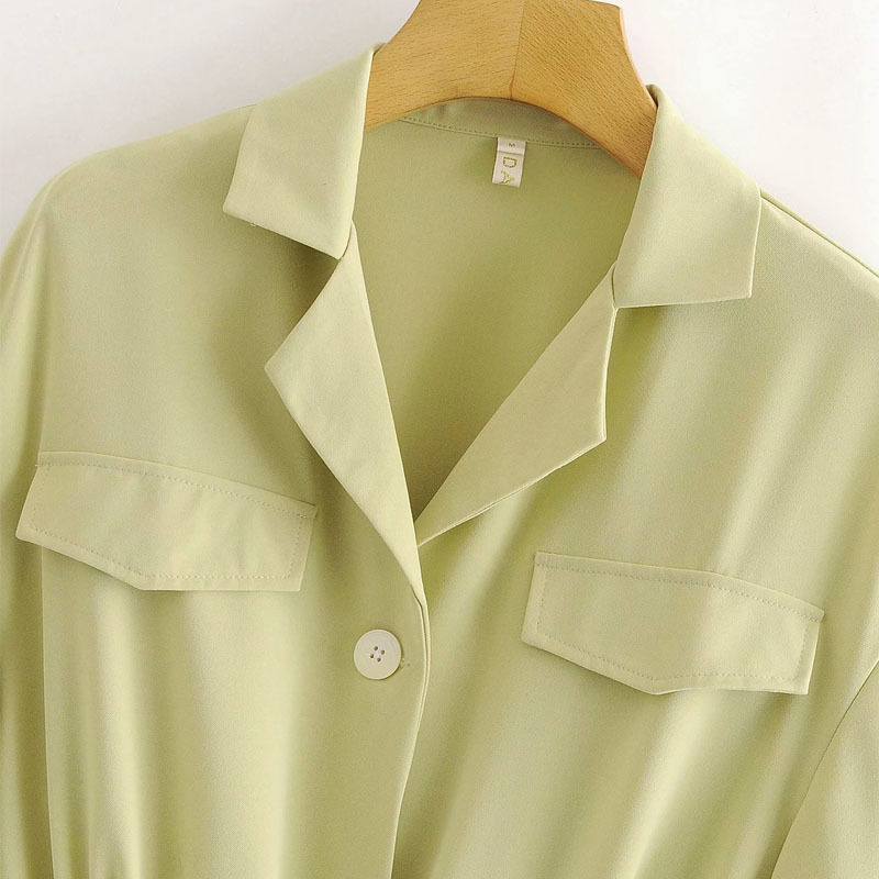 Korean Version Draw Back Belted Loose and Thin Single-breasted Chic Female Jacket Harajuku Simplicity Fashion Women's Coat 210507