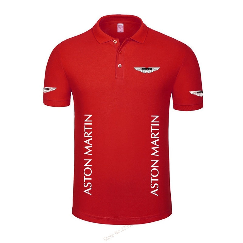 High quality new summer casual Aston Martin polo shirt men's polo solid polo shirt polos 210329