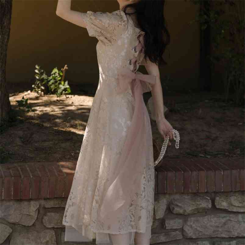 Retro Summer Women Sexy Backless Cross Lace Up Bow Party Dresses Elegant Lady Fashion Slim Female Long Vestidos 210519, Photo color
Retro Summer Women Sexy Backless Cross Lace Up Bow Party Dresses Elegant Lady Fashion Slim Female Long Vestidos 210519, Photo color