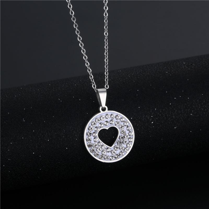 Pendant Necklaces Lover Couple Crystal Heart-Shaped Necklace Romantic Stainless Steel Clavicle Chain Heart For Women Jewelry
Pendant Necklaces Lover Couple Crystal Heart-Shaped Necklace Romantic Stainless Steel Clavicle Chain Heart For Women Jewelry