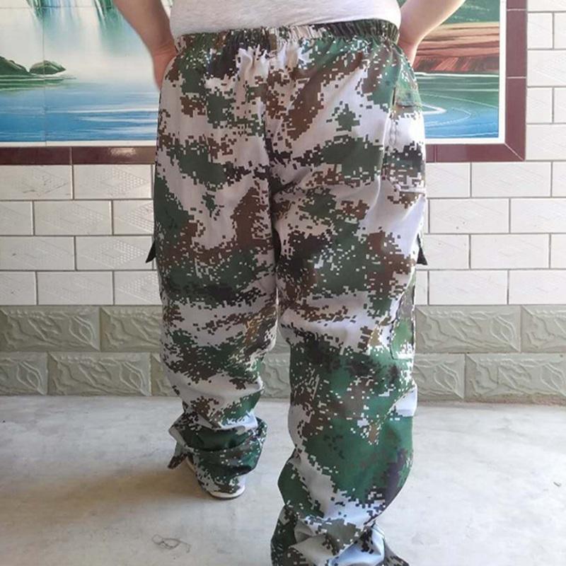 Men's Pants 10XL 9XLarge Size Cargo Anti-Wear Elastic Waist Plus 8XL Army Green Out Door Military Work Lumberjack
