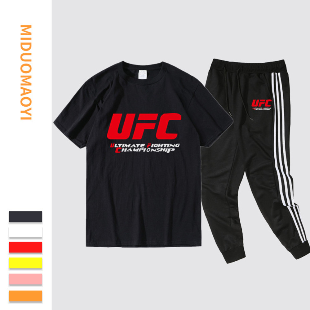 t shirt UFC fighting competition cotton men's T-shirt leisure fitness short sleeve sports pants suit RLM4, White;black
t shirt UFC fighting competition cotton men's T-shirt leisure fitness short sleeve sports pants suit RLM4, White;black