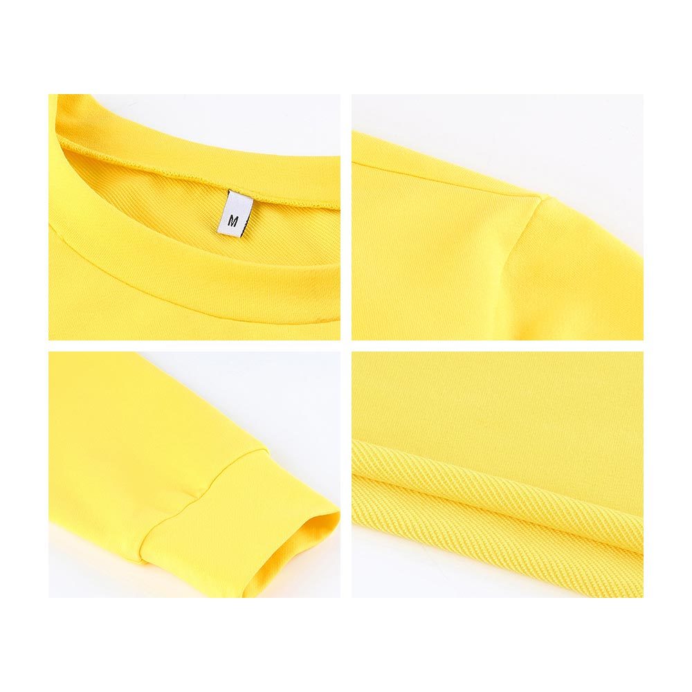 Women Cropped Tops Fashion Hoodies Autumn Long Sleeve O Neck Short Sweatshirt Harajuku Loose Streetwear 210428
