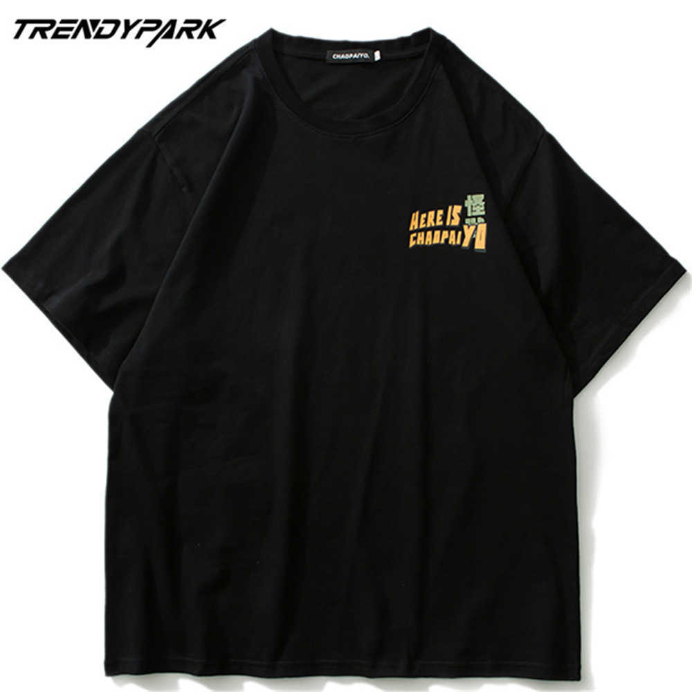 Men's T-shirt Japanese Anime Characters Short Sleeve Printed Oversized Cotton Casual Harajuku Streetwear Top Tshirts Clothing 210601