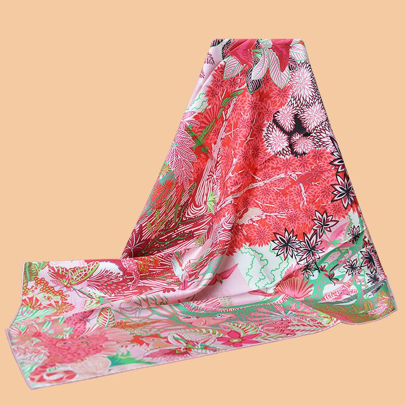 Scarves HuaJun 2 Store||Lovely Pink "Wild Singapore" 90 Silk Scarf, Twill Printing, Anti-wrinkle, Handmade Stitching
Scarves HuaJun 2 Store||Lovely Pink "Wild Singapore" 90 Silk Scarf, Twill Printing, Anti-wrinkle, Handmade Stitching