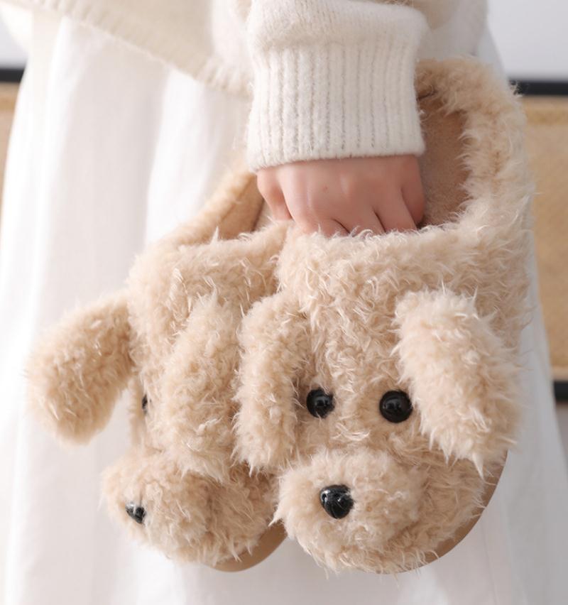 Women Winter Warm Slippers Soft Faux Fur Cute Dog Design Indoor Floor Shoes Woman Home Slipper Anti-slip Ladies Cotton Slipper, Black
Women Winter Warm Slippers Soft Faux Fur Cute Dog Design Indoor Floor Shoes Woman Home Slipper Anti-slip Ladies Cotton Slipper, Black