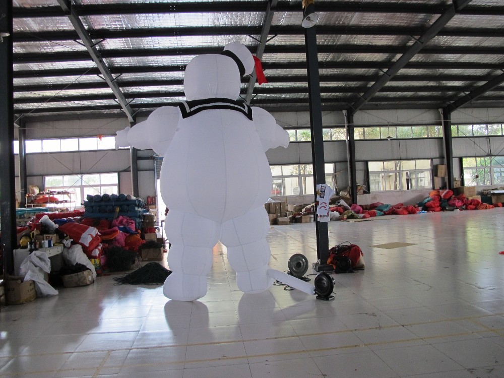Outdoor Halloween Character Model Ghostbusters Stay Puft Inflatable Marshmallow Man Balloon For Advertisement