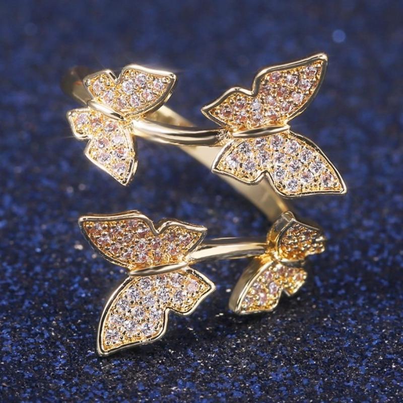 Wedding Rings CAOSHI Fashion Flying Butterfly Shape Opening For Women Delicate Engagement Party Jewelry Gift 3 Colors Available
Wedding Rings CAOSHI Fashion Flying Butterfly Shape Opening For Women Delicate Engagement Party Jewelry Gift 3 Colors Available