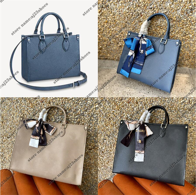 ONTHEGO PM MM GM Tote Cross Body Bag navy-blue black Shoulder strap Embossed Letter designers Womens Handbags Purses On The Go, 01
ONTHEGO PM MM GM Tote Cross Body Bag navy-blue black Shoulder strap Embossed Letter designers Womens Handbags Purses On The Go, 01