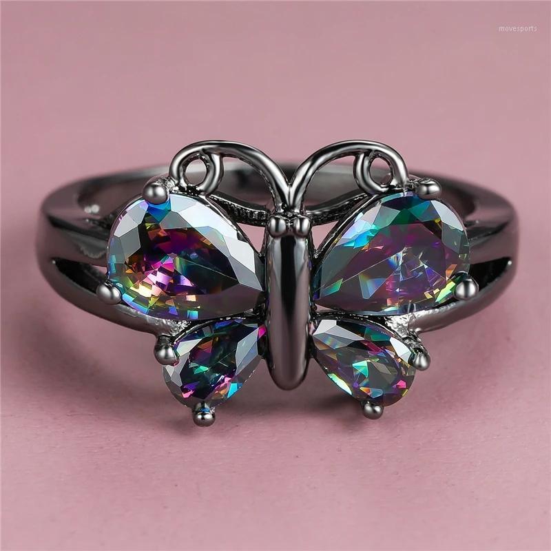 Wedding Rings Wholesale Rainbow Butterfly For Women Silver Black Gold Purple Blue Red Pear Zircon Birthstone Ring Female CZ Jewelry1
Wedding Rings Wholesale Rainbow Butterfly For Women Silver Black Gold Purple Blue Red Pear Zircon Birthstone Ring Female CZ Jewelry1