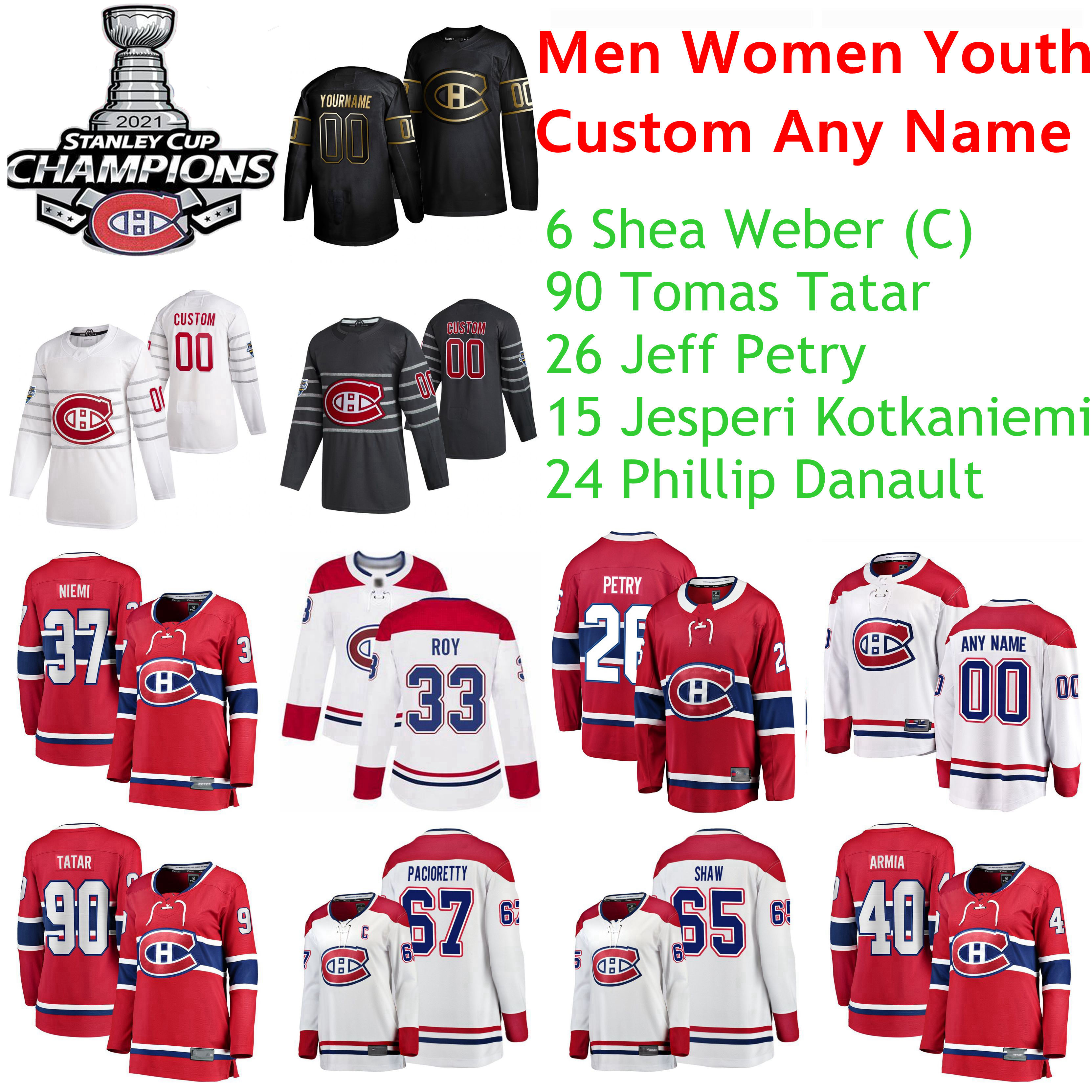 2021 Stanley Cup Final Champions Montreal Canadiens Hockey Jerseys Shea Weber Jersey Tomas Tatar Jeff Petry Jesperi Kotkaniemi Phillip Danau, Black;red
2021 Stanley Cup Final Champions Montreal Canadiens Hockey Jerseys Shea Weber Jersey Tomas Tatar Jeff Petry Jesperi Kotkaniemi Phillip Danau, Black;red