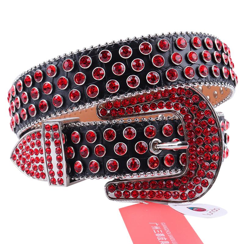 Belts Black-Red Rhinestone Belt Western Cowboy Bling Diamond Y2k Chic Crystal Studded For Woman Man Cinturones Para Mujer
Belts Black-Red Rhinestone Belt Western Cowboy Bling Diamond Y2k Chic Crystal Studded For Woman Man Cinturones Para Mujer