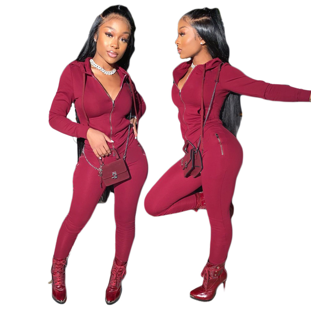 womens tracksuits 2023 fall winter clothing jogger suit black tracksuits long sleeve jacket pants solid color plus size two piece set casual sweatsuit