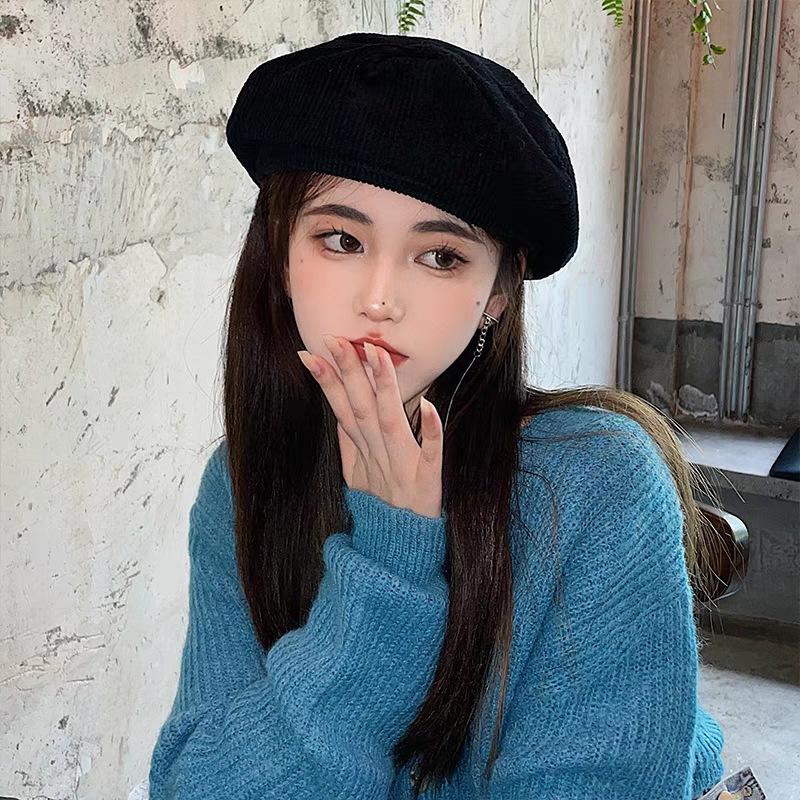 Berets Women's Hat Autumn And Winter Blue Stitching Japanese Korean Version Of The Net Red Retro Big Head Painter Beret, Black
Berets Women's Hat Autumn And Winter Blue Stitching Japanese Korean Version Of The Net Red Retro Big Head Painter Beret, Black