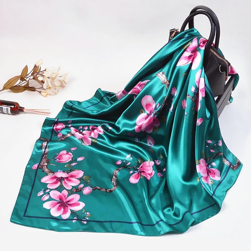 Scarves 90cm Scarfs For Ladies Ring Wintersweet Flowers Head Scarf Bandana Silk Big Hand Towel Shawls Fashion Woman Accessory
Scarves 90cm Scarfs For Ladies Ring Wintersweet Flowers Head Scarf Bandana Silk Big Hand Towel Shawls Fashion Woman Accessory