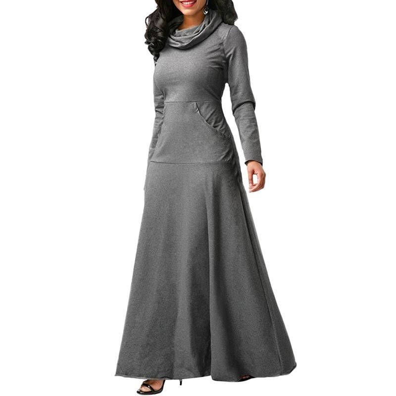 Casual Dresses 2021 Elegant Long Maxi Dress Autumn Winter Warm High Collar Women Long-sleeved Woman Clothing With Pocket Plus Size 5XL, Blue
Casual Dresses 2021 Elegant Long Maxi Dress Autumn Winter Warm High Collar Women Long-sleeved Woman Clothing With Pocket Plus Size 5XL, Blue