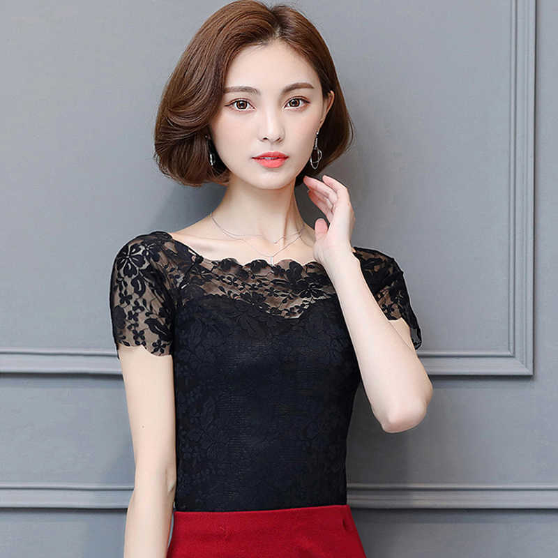 Plus Size Women Spring Summer Lace Blouses Shirts Lady Casual Patchwork Embroidery Slash Neck Blusas Tops Feminina DF1646 210609, Black
Plus Size Women Spring Summer Lace Blouses Shirts Lady Casual Patchwork Embroidery Slash Neck Blusas Tops Feminina DF1646 210609, Black