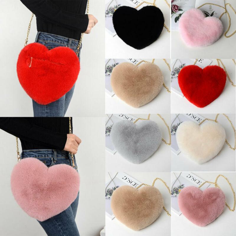 Duffel Bags 2021 Women Fashion Heart Shaped Bag Female Chain Messenger Plush Love Shoulder Crossbody Valentine's Day Gift, Black
Duffel Bags 2021 Women Fashion Heart Shaped Bag Female Chain Messenger Plush Love Shoulder Crossbody Valentine's Day Gift, Black