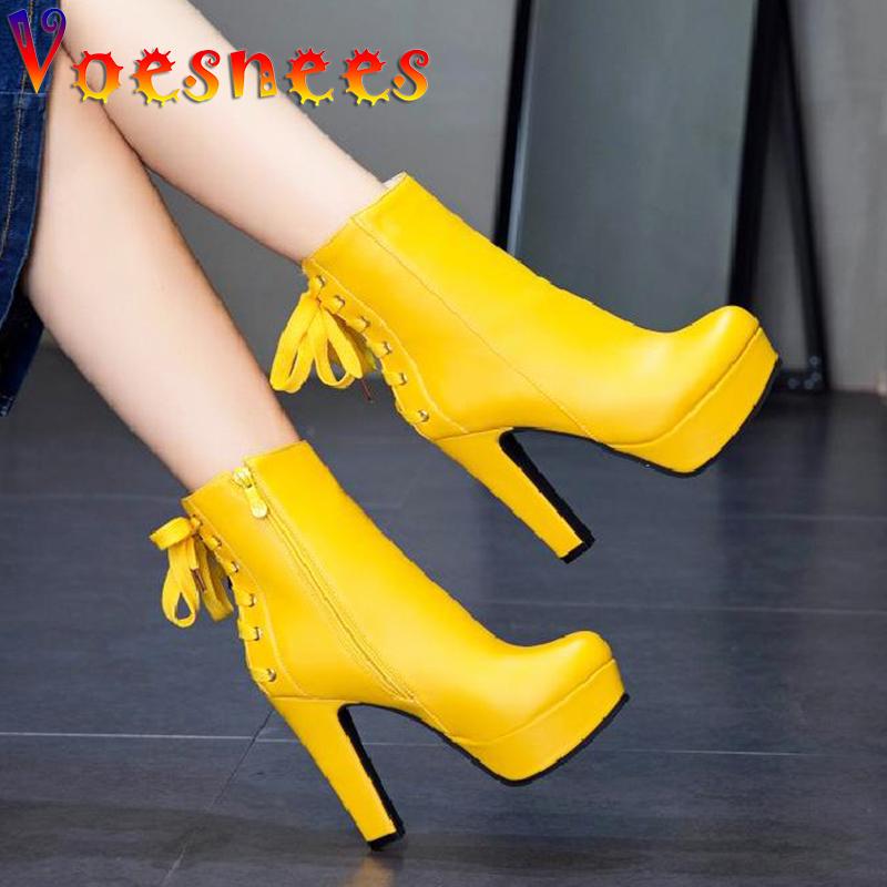 Voesnees Short Boots 2021 Spring And Autumn Side Zipper Back Lace-Up Thick Heel High Heels Platform Round Toe Women Shoes, Black
Voesnees Short Boots 2021 Spring And Autumn Side Zipper Back Lace-Up Thick Heel High Heels Platform Round Toe Women Shoes, Black