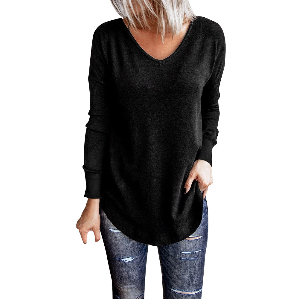 Sexy Backless Cross Strap Solid Slim Long Sleeve Women T-Shirts Casual V Neck Hollow Out Autumn Female Thin Pullover T-shirt 210522
