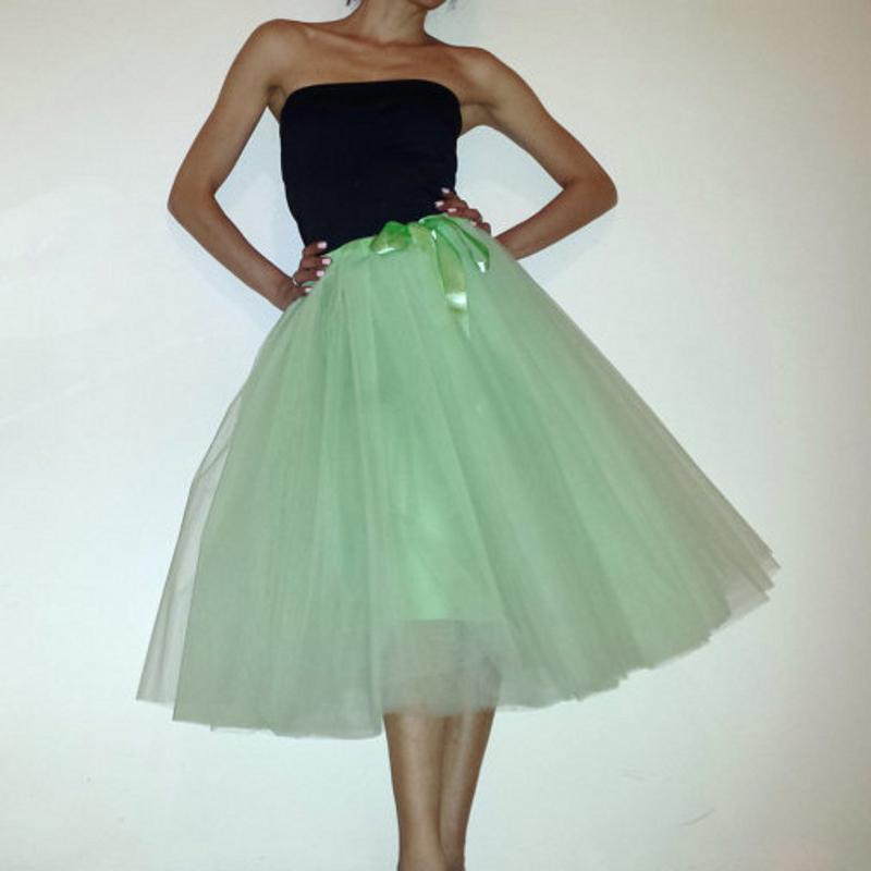 Skirts Mint Green Tea Length Tulle With Sash Bow 3 Layer 1 Lining Mid Calf Female Skirt Women Clothing Faldas Saia, Beige
Skirts Mint Green Tea Length Tulle With Sash Bow 3 Layer 1 Lining Mid Calf Female Skirt Women Clothing Faldas Saia, Beige