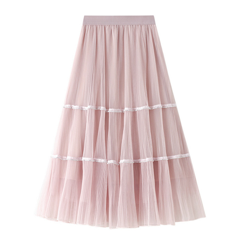 Elastic High Waist Lace Skirts Womens Spring Summer Korean Elegant sweet Casual A-line Black Long Skirt Female 210524
Elastic High Waist Lace Skirts Womens Spring Summer Korean Elegant sweet Casual A-line Black Long Skirt Female 210524