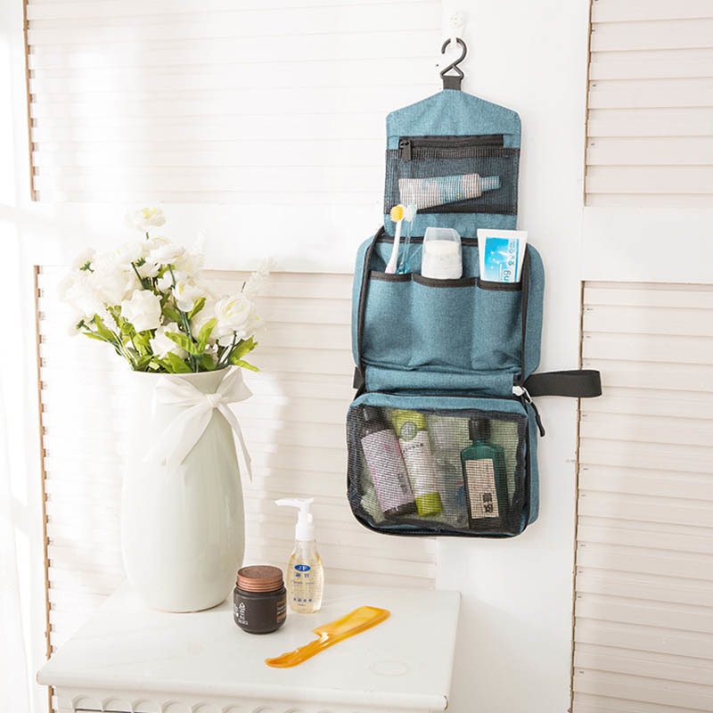 1PCS Wall Mounted Hanging Cosmetic Bags Makeup Organizer High Capacity Sundries Multifunctional Waterproof