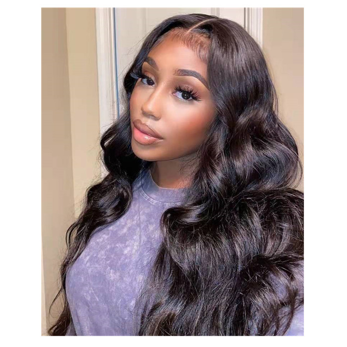 Body Wave Wig 360 Full Lace Wig Human Hair Wigs For Black Women Pre Plucked 130% Remy Hd Frontal Loose Wavy Front bleached knots