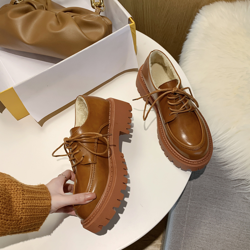 dress shoes women thick soled boots autumn british student oxfords round toe lace up platform all-match casual female jyfk, Black
dress shoes women thick soled boots autumn british student oxfords round toe lace up platform all-match casual female jyfk, Black