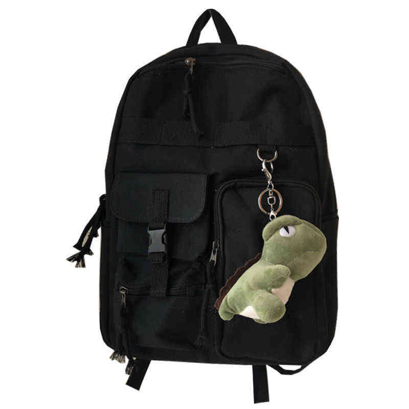 Trendy Waterproof Backpack Men Women Large Capacity School Bags for Teenage Girls Korean Cute Women's Travel Backpack Ins Ladies Y1105