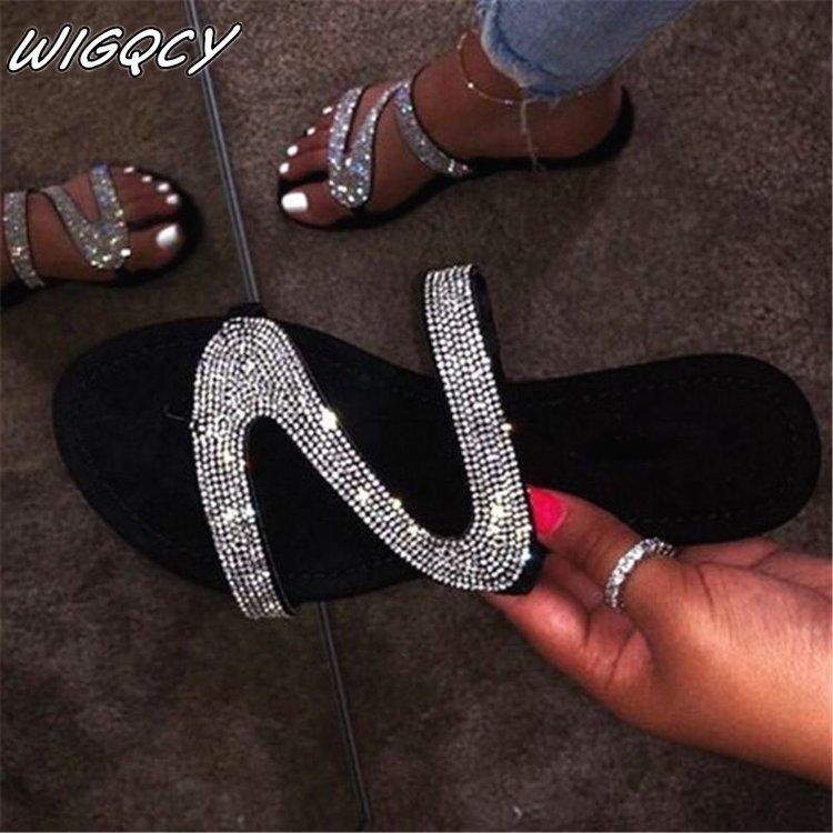 Spring/summer Sandals Women Bright Diamond Casual Outdoor Travel Flip Flop Beach Shoes Non-slip Durable Slippers 35-43, Black
Spring/summer Sandals Women Bright Diamond Casual Outdoor Travel Flip Flop Beach Shoes Non-slip Durable Slippers 35-43, Black