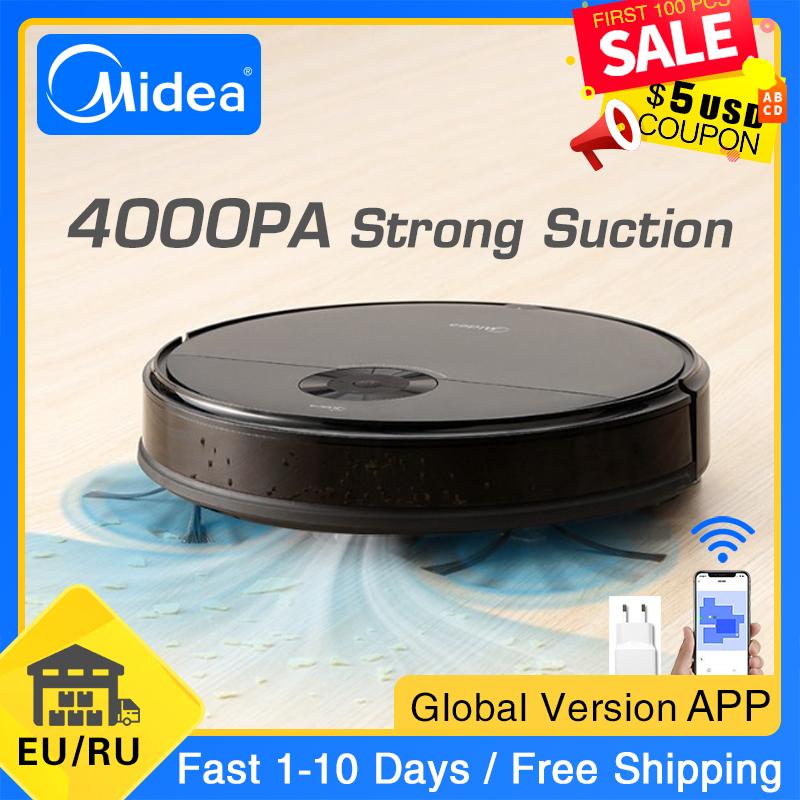 Vacuum Cleaners Midea I5C Robot Cleaner For Home 4000Pa Suction Cleaning Automatically Charge Mop Dust Collector Smart Planned Aspirator
Vacuum Cleaners Midea I5C Robot Cleaner For Home 4000Pa Suction Cleaning Automatically Charge Mop Dust Collector Smart Planned Aspirator