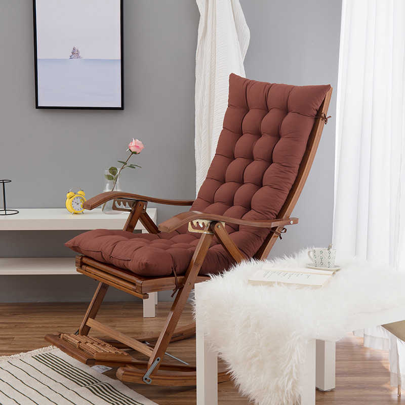 Soft Long Chair Cushion Relaxing Rocking Chair Cushion Tatami Mat Lounger Recliner Beach Chair Sofa Cushion Pad Dual purpose Mat 25842720