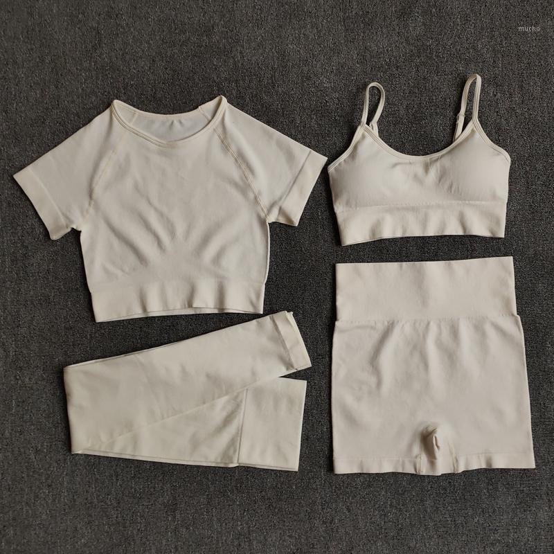 2/3/4PCS Yoga Set Workout Seamless Women Sportswear Gym Clothing Sports Suits Fitness Short Sleeve Crop Top High Waist Leggings Outfit, Brashortsblue
2/3/4PCS Yoga Set Workout Seamless Women Sportswear Gym Clothing Sports Suits Fitness Short Sleeve Crop Top High Waist Leggings Outfit, Brashortsblue