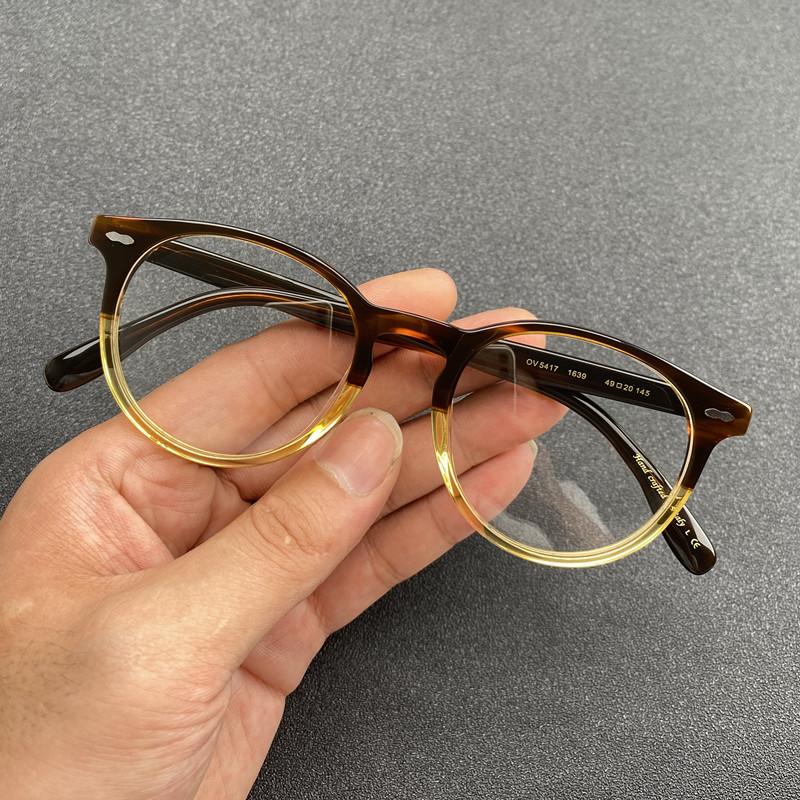 Fashion Sunglasses Frames Retro Round Acetate Myopia Glasses Men Women Vintage Prescription Optical Eyeglasses Luxury Oliver Brand Eyewear
Fashion Sunglasses Frames Retro Round Acetate Myopia Glasses Men Women Vintage Prescription Optical Eyeglasses Luxury Oliver Brand Eyewear