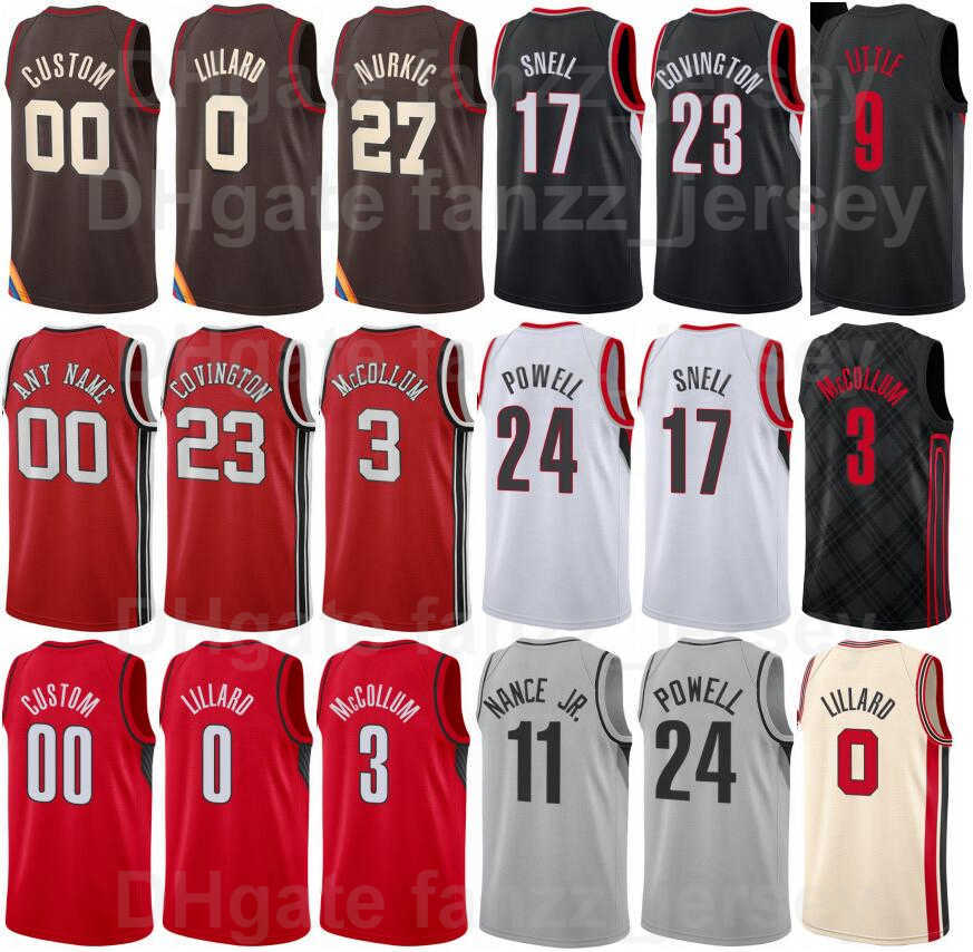 Screen Print Basketball CJ McCollum Jersey 3 Damian Lillard 0 Jusuf Nurkic 27 Robert Covington 23 Tony Snell 17 Anfernee Simons 1 Black Red White Grey Man Woman Youth
Screen Print Basketball CJ McCollum Jersey 3 Damian Lillard 0 Jusuf Nurkic 27 Robert Covington 23 Tony Snell 17 Anfernee Simons 1 Black Red White Grey Man Woman Youth