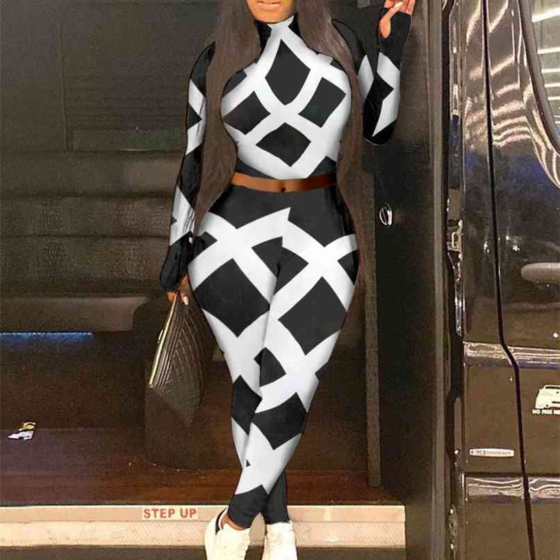 Black White Striped Printed Vintage Casual Outfits For Women Two Piece Pants Sets Long Sleeve Turtleneck Top High Waist Trousers 210525
Black White Striped Printed Vintage Casual Outfits For Women Two Piece Pants Sets Long Sleeve Turtleneck Top High Waist Trousers 210525